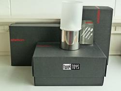 Stelton 1006 OIL LAMP STEEL WITH MATT GLASS | ERIK MAGNUSSEN